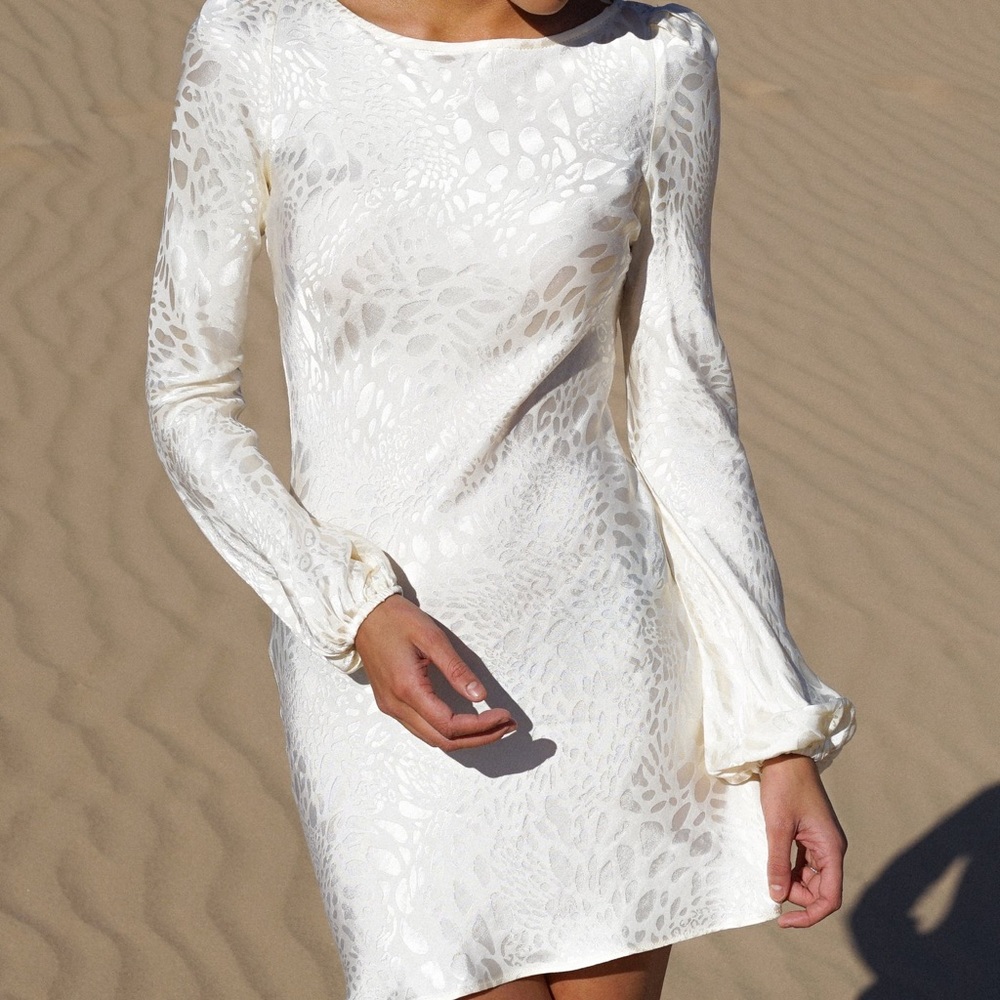 White cocktail dress